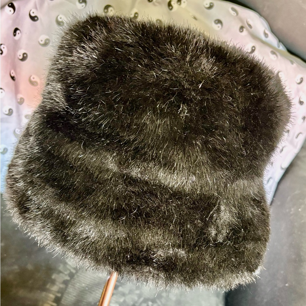 Luxurious Black Faux Fur Hat
